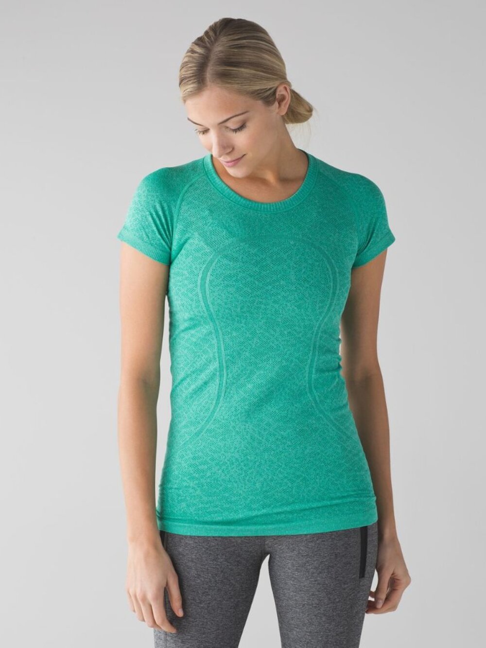 Lululemon Women's Swiftly Tech Short Sleeve Crew - Heathered Green